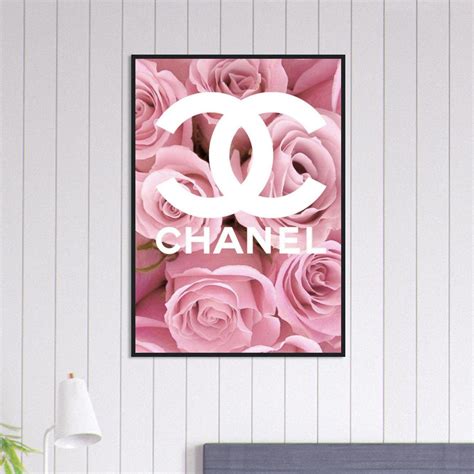 tableau chanel rose|Tableau Chanel Fleurs Rose – Canvanation.